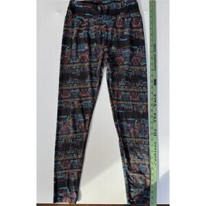 LuLaRoe TC Leggings Tribal Aztec Print Stretch Pants 35” Length